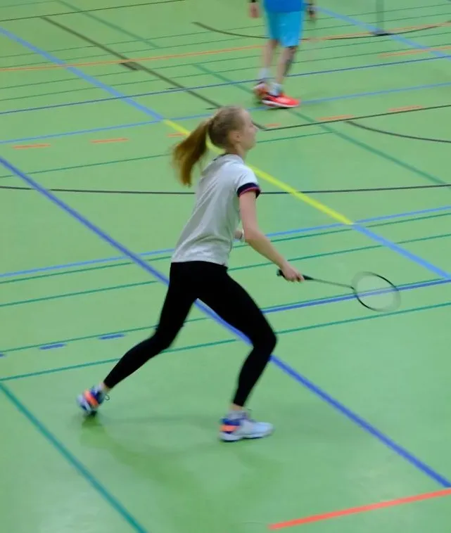 Spielerin beim Schmetterschlag